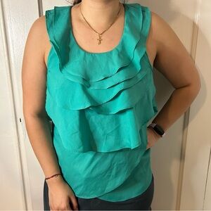 Luluvia sleeveless open back blouse